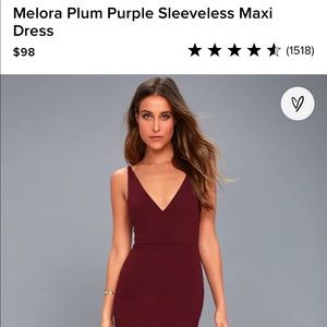Lulu's Plum Sleeveless Maxi Dress